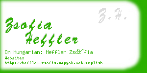 zsofia heffler business card